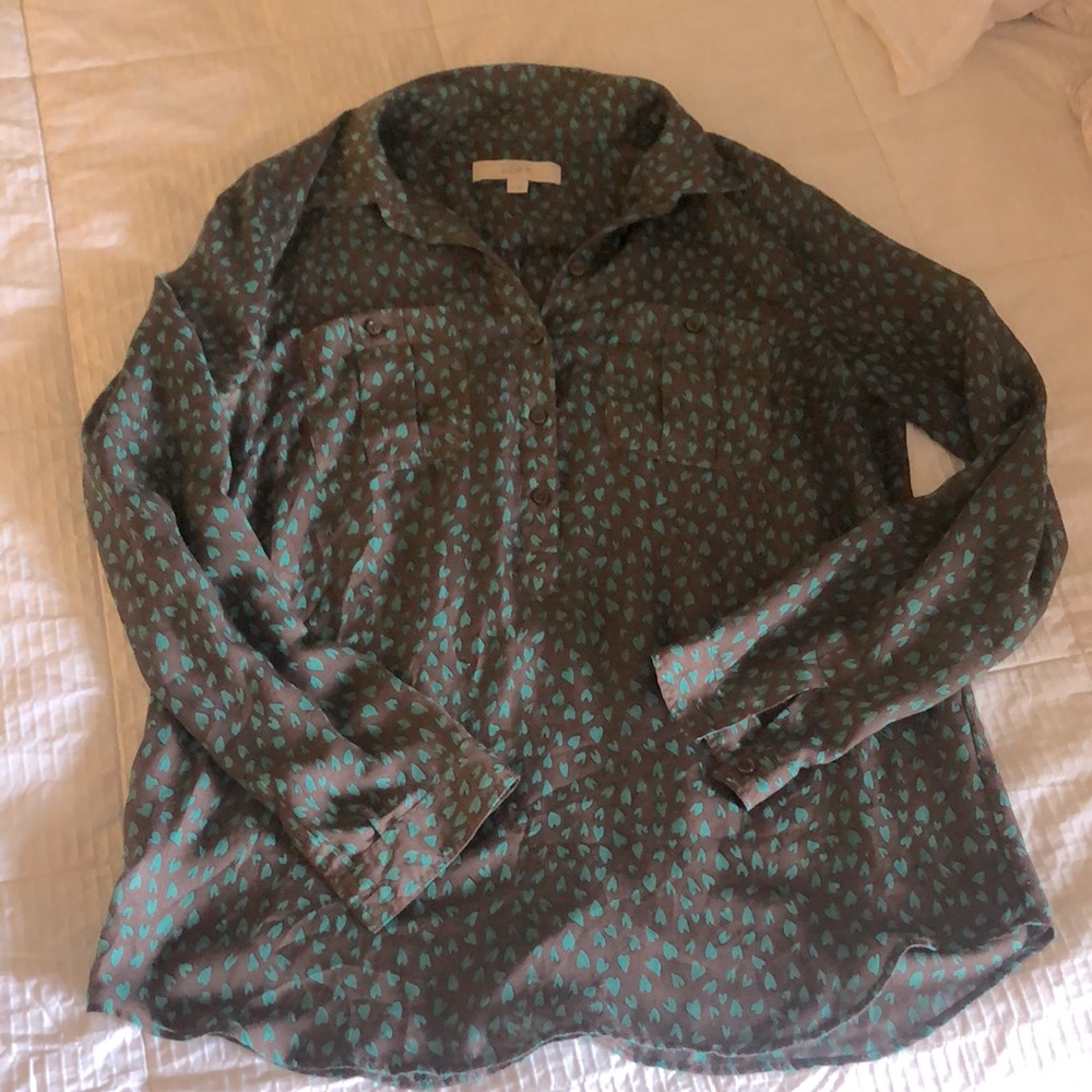 Loft Quarter Button Blouse